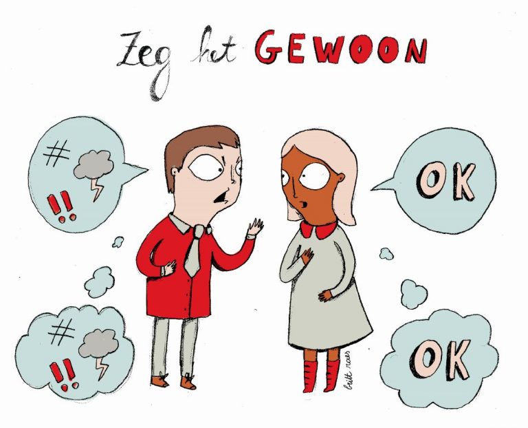 twee personen die eerlijk tegen elkaar zeggen wat in hun hoofd zit